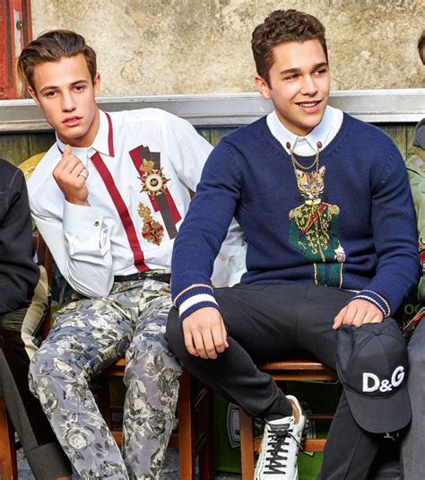 Cameron Dallas and Austin Mahone Dolce & Gabbana Spring 